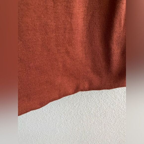 ASTR The Label Rosey Rust Wrap Neck Cutout Dress Long Sleeve Size XL Extra Large - Picture 15 of 15